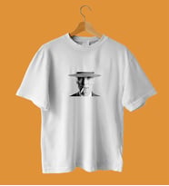 Oppenheimer Tasarımlı T-shirt (Beyaz)