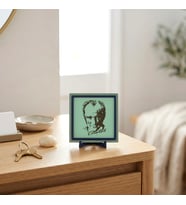 Atatürk İmzalı Butik Tasarım Obje, Ev ve Ofis Dekorasyonunu Tamamlayan Modern Aksesuar 10x10 cm
