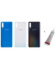 SAMSUNG A50 A505 Uyumlu Arka Batarya Pil Kapağı MAVİ (B7000 15 ML Yapıştırıcı)