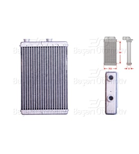 Fiat Doblo Cargo Idea Punto 1.2 1.3 1.4 1.8 1.9 JTD 1999 Sonrası Kalorifer Radyatörü Brazing 208X158 Mm