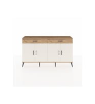 Arges Konsol 4 Raflı 2 Çekmeceli 4 Kapaklı 176x30x99 Çam-Aytaşı/Çam