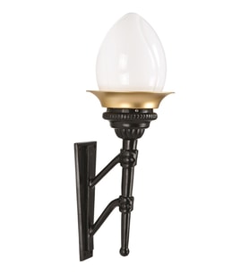 AVONNI BAP-68058-BSA-OP Sarı/Siyah Boyalı Dış Mekan Aydınlatma E27 Aluminyum Akrilik Cam 28x22cm