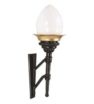 AVONNI BAP-68058-BSA-OP Sarı/Siyah Boyalı Dış Mekan Aydınlatma E27 Aluminyum Akrilik Cam 28x22cm