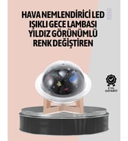 Gece lambası özellikli taşınabilir nemlendirici ve aromaterapi cihazı USB girişli