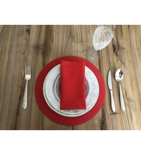 KIRMIZI SUPLA 33 CM (6 ADET)  (MDF DAHİL)