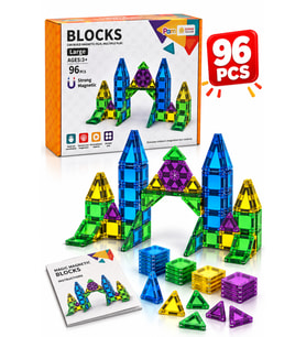 6 Parça Manyetik Yapı Blokları Eğitici Mıknatıslı Zeka Geliştirici Oyuncak 3+ Yaş