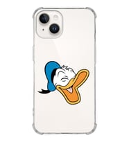 Apple iPhone 14 Uyumlu Köşe Korumalı Antişok Kapak Donald Duck Tasarımlı Şeffaf  Kılıf