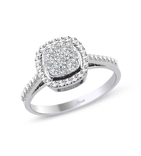 0.19 Ct Modern Tasarım Coronet Yüzük (Beyaz)