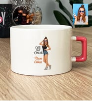 Kişiye Özel Karikatürlü Cute But Cancer Yengeç Burcu Lüks Fincan Doğum Günü Hediyesi