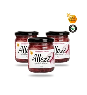 Allezz 3'lü Kırmızı Soğan Turşusu Paketi