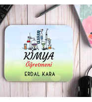 Kimya Öğretmenine Hediye İsimli Mouse Pad (STD)