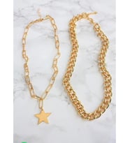 TAKIM 2 Lİ GOLD KOLYE