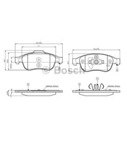 Bosch 0986Tb3116 Ön Balata Fluence-Duster 2010=> Mgn Iıı 09=> 1.6 16V-2.0 16V-1.5 Dcı- Scenıc Iıı 09=>1.6 Fdb 4180