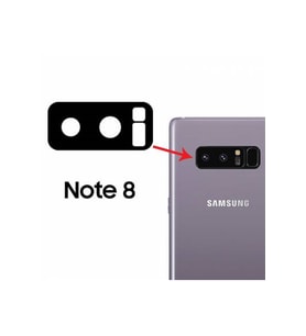 Samsung Galaxy Note 8 N950 Uyumlu Kamera Lensi Siyah Renk