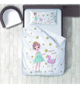 Çocuk Odası Dijital Baskılı 160x220cm Tek Kişilik Nevresim Takımı Model 00229