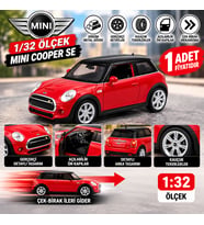1:32 Çek Bırak Mini Cooper SE Metal Model Araba