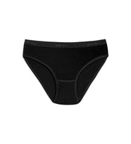 12 Adet Yıldız Bayan Bambu Bikini Külot Siyah 3956