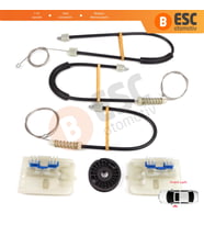 VW Passat B8 3G CB Magotan B8L 3G0837461 İçin Ön Sol Kapı Cam Kriko Tamir Seti	