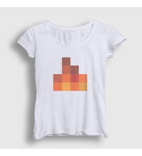 Presmono Kadın Beyaz Sapnap Flame Alev Ateş Minecraft T-Shirt 504171tt