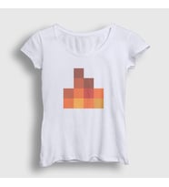 Presmono Kadın Beyaz Sapnap Flame Alev Ateş Minecraft T-Shirt 504171tt