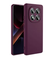 Xiaomi Poco X7 Kılıf Mara Lansman İç Yüzeyi Kadife Kılıf (Koyu Mor)