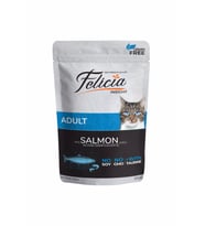 Felicia Tahılsız Adult Salmon Pouch Kedi Maması 12 Adet- 85 gr