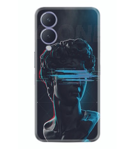 Vivo Y17s Kılıf Silikon Desen Özel Seri Alone 1668