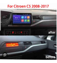 NOİSER Citroen C5  2008 - 2017 ANDROİD TEYP ÇERÇEVE (10 INCH) - SOKET - CANBUS
