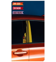 Araç Kapı Direk Kaplama Folyosu Kill Bill Desenli (Sağ Sol Takım) (2 Adet) - 22x (Çok Renkli)