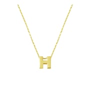 H Harfi 14 Ayar Minimal Kolye KLY2019