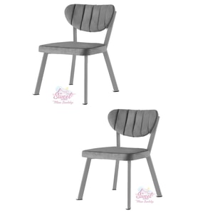 Esinti Metal Sandalye Renkli Ayak 2 Li Set Cafe,Restaurant,Mutfak,Salon,Yemek Odası Sandalyesi
