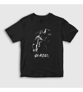 Presmono Unisex Çocuk Siyah Icon Guns N' Roses Slash T-Shirt 40007tt