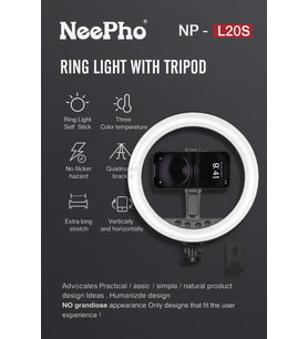 Profesyonel Ring Light, Selfie Çubuğu ve Tripod Seti, iPhone 16 Uyumlu