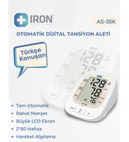 IRON TÜRKÇE KONUŞAN OTOMATİK DİJİTAL TANSİYON ALETİ AS35K