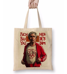 Şener Şen 01 Bez Çanta Uzun Saplı