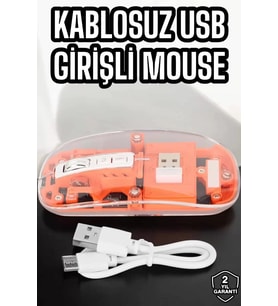 Mouse Çift Modlu Kablosuz Bağlantılı 2.4Ghz Destekli