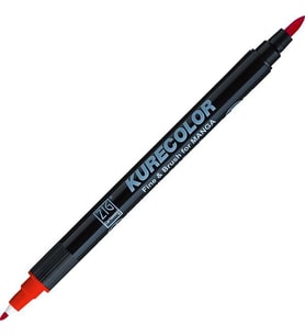 Zig Kurecolor Fine & Brush for MANGA Marker Çizim Kalemi 217 Cadmium Red 