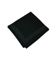 Mim Eşarp Medine İpeği Abiye Taşlı Eşarp – 110x110 cm (Siyah)