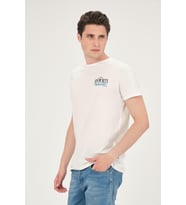 Erkek Yıkamalı Basic T-shirt Tişört %100 Pamuk Tişört