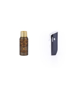 Cohiba Siyah Üç Torch Çakmak ve Bodega Premium Gazli Bütan Gaz 100ml Seti - CHBBDG100