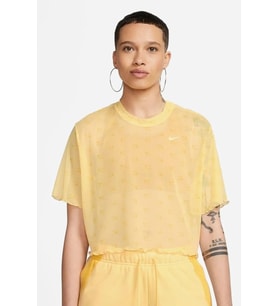 Nike Air Short-Sleeve Crew Womens Yellow Tshirt Kısa Kollu Günlük Kadın Tişört Sarı