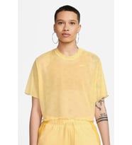 Nike Air Short-Sleeve Crew Womens Yellow Tshirt Kısa Kollu Günlük Kadın Tişört Sarı