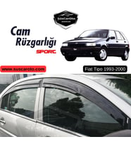 Fiat Tipo 1993-2000 Uyumlu Mugen Cam Rüzgarlığı Seti Piano Black 4'lü İthal