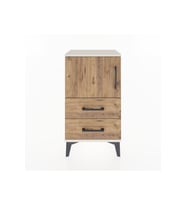 Arges Komodin 2 Raflı 2 Çekmeceli Tek Kapaklı 44x30x80 Aytaşı-Çam