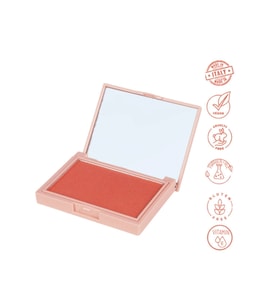 Işıltılı Toz Allık 04 Golden Brick Powder Blush Vegan E Vitaminli (Turuncu)