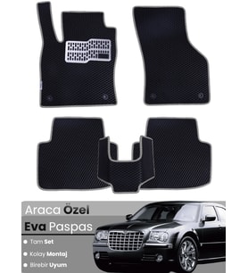 CHRYSLER 300C (2004-2011) Uyumlu EVA Paspas Tam Set–Araca Özel,Su Geçirmez,Kolay Montaj