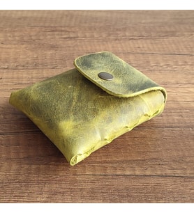 Sumerianwallet Deri Sigara Kılıfı Limon Yeşili  (Anahtarlık Hediye )