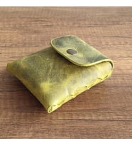 Sumerianwallet Deri Sigara Kılıfı Limon Yeşili  (Anahtarlık Hediye )