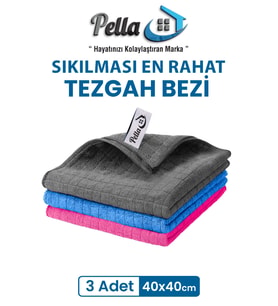 3 Renk İthal Mutfak Bezi(Mikrofiber) -Yüksek Emici Havlu 40x40 cm