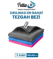 3 Renk İthal Mutfak Bezi(Mikrofiber) -Yüksek Emici Havlu 40x40 cm